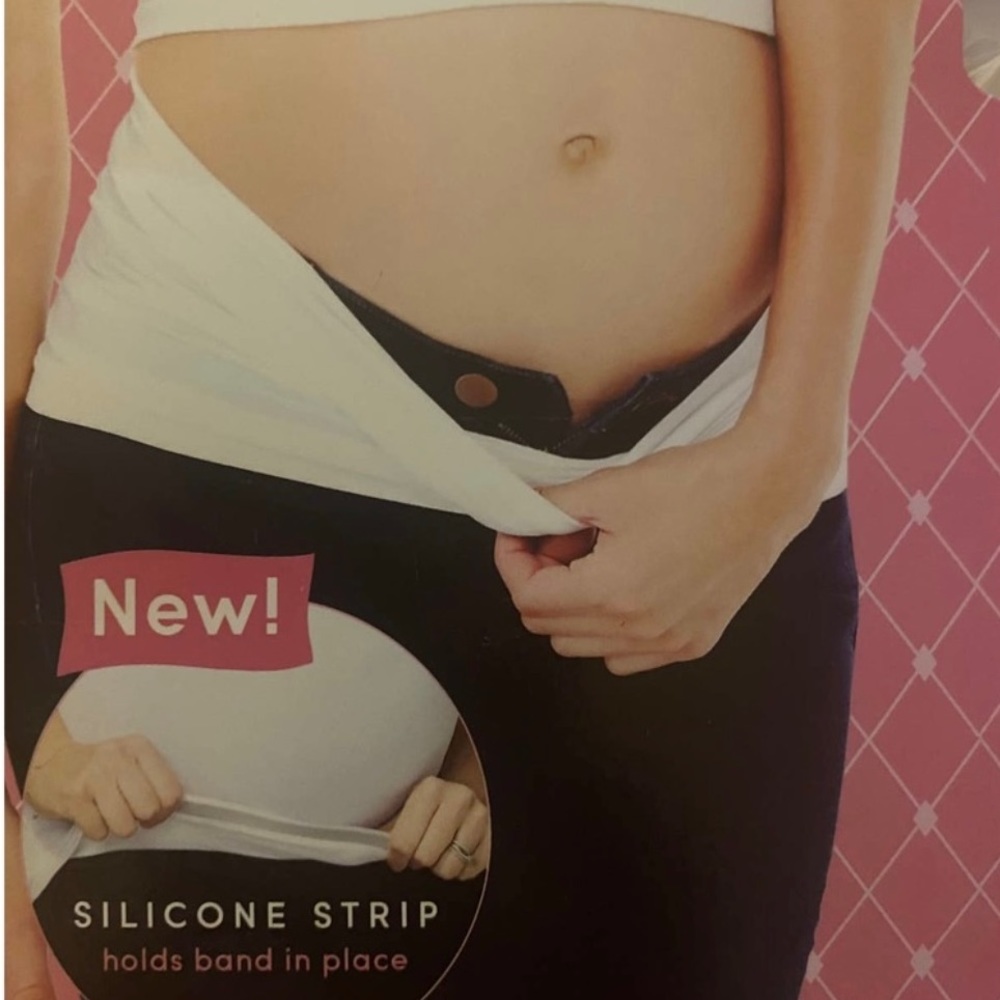 BeBand BeMaternity by Ingrid & Isabel True White Silicone Strip Extra Length M/L - Picture 2 of 5